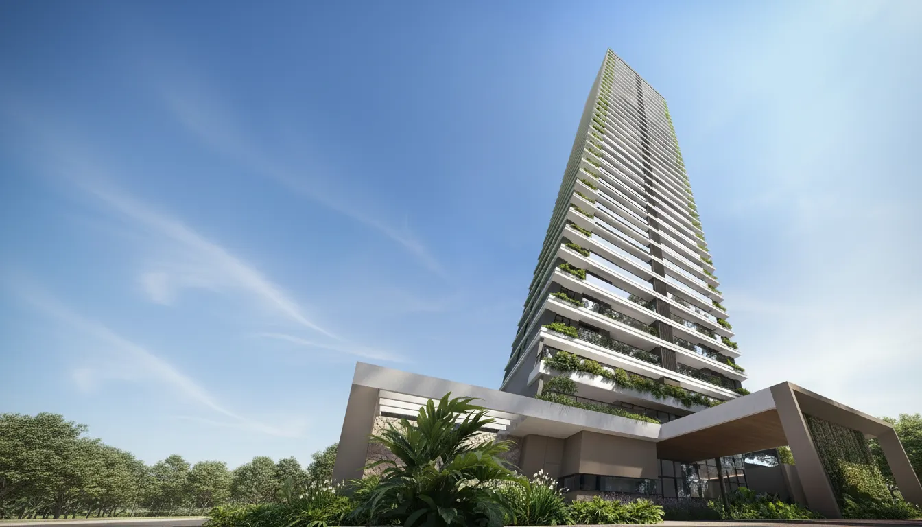 Fachada do empreendimento Gaia Residence